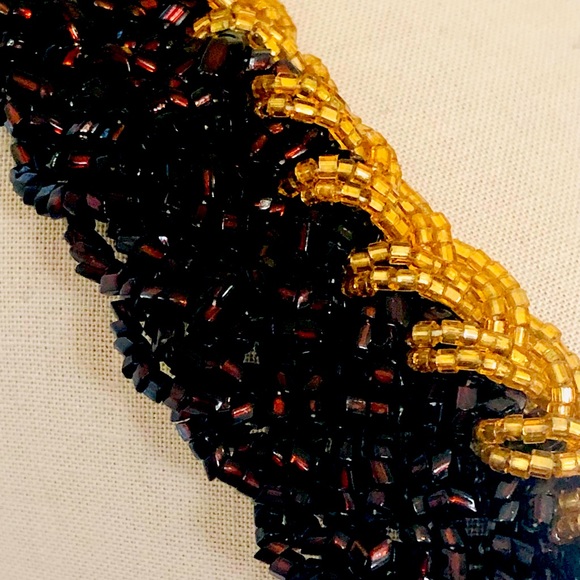 Vintage Demi Parure Garnet Gold Bead Necklace Set - Picture 13 of 14